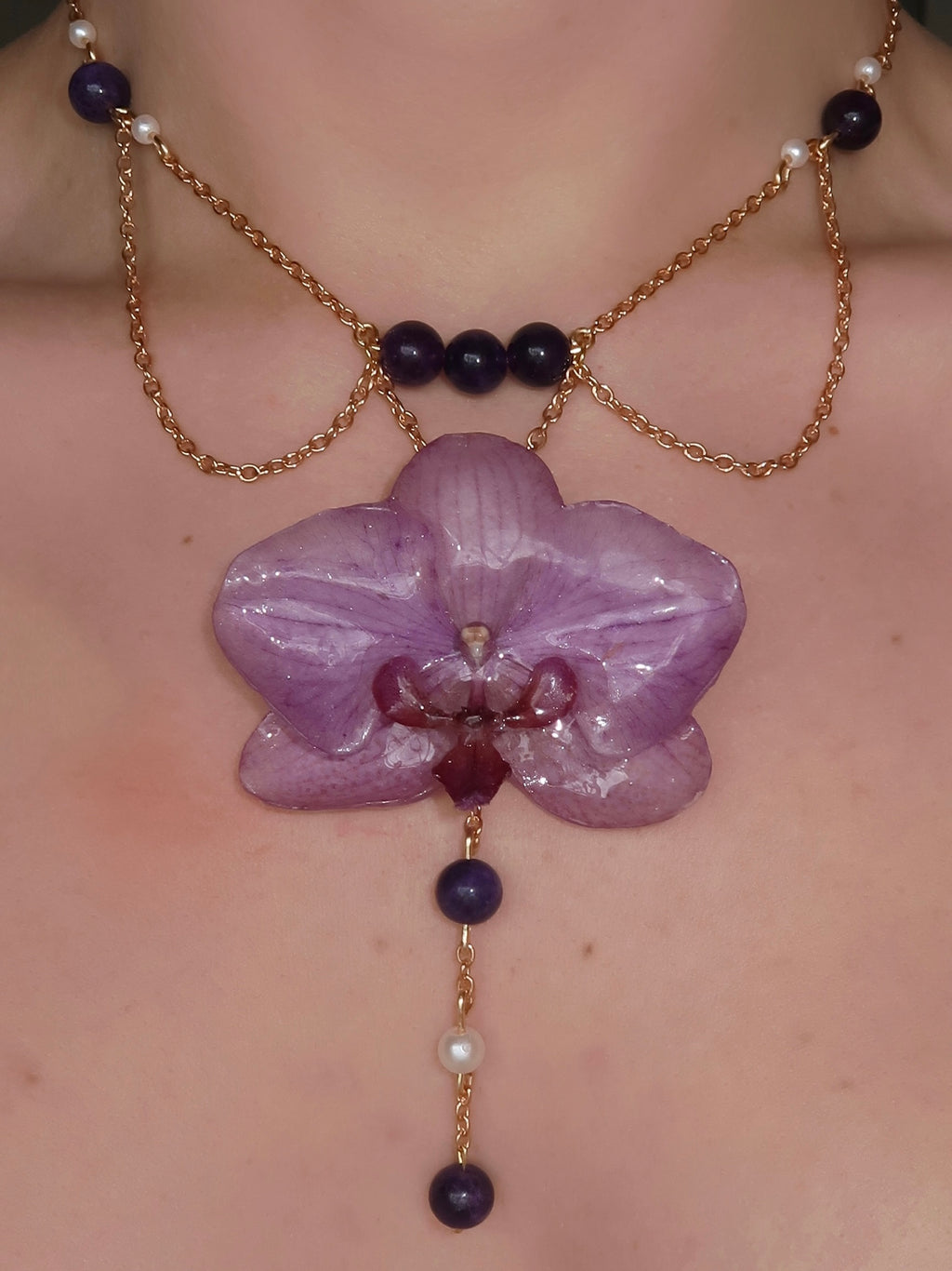 Luna Orchid Necklace