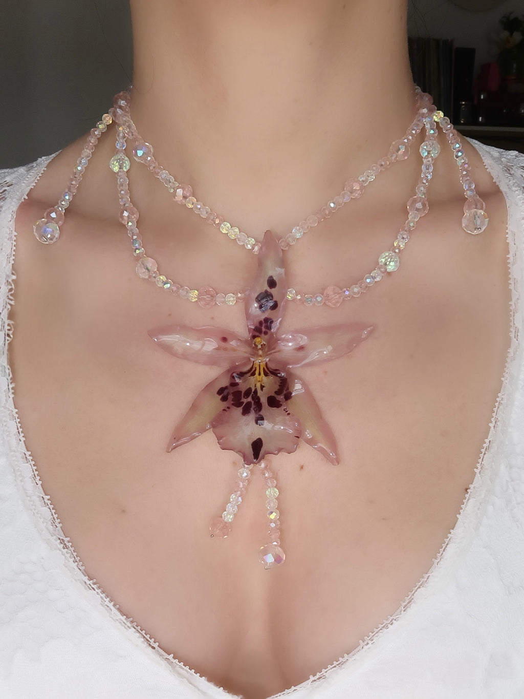 Starlight Orchid Necklace