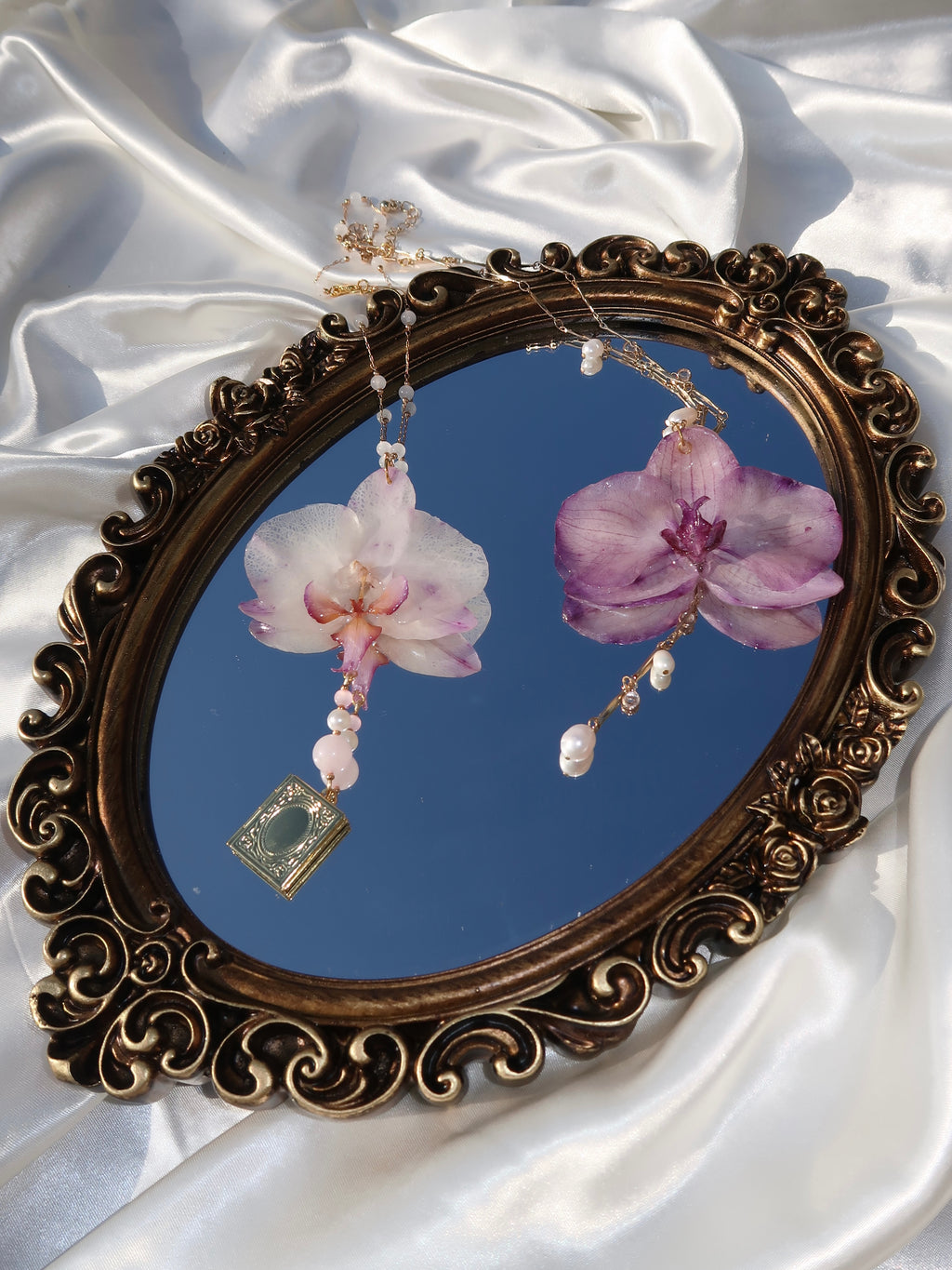 Amara Bloom Orchid Necklace