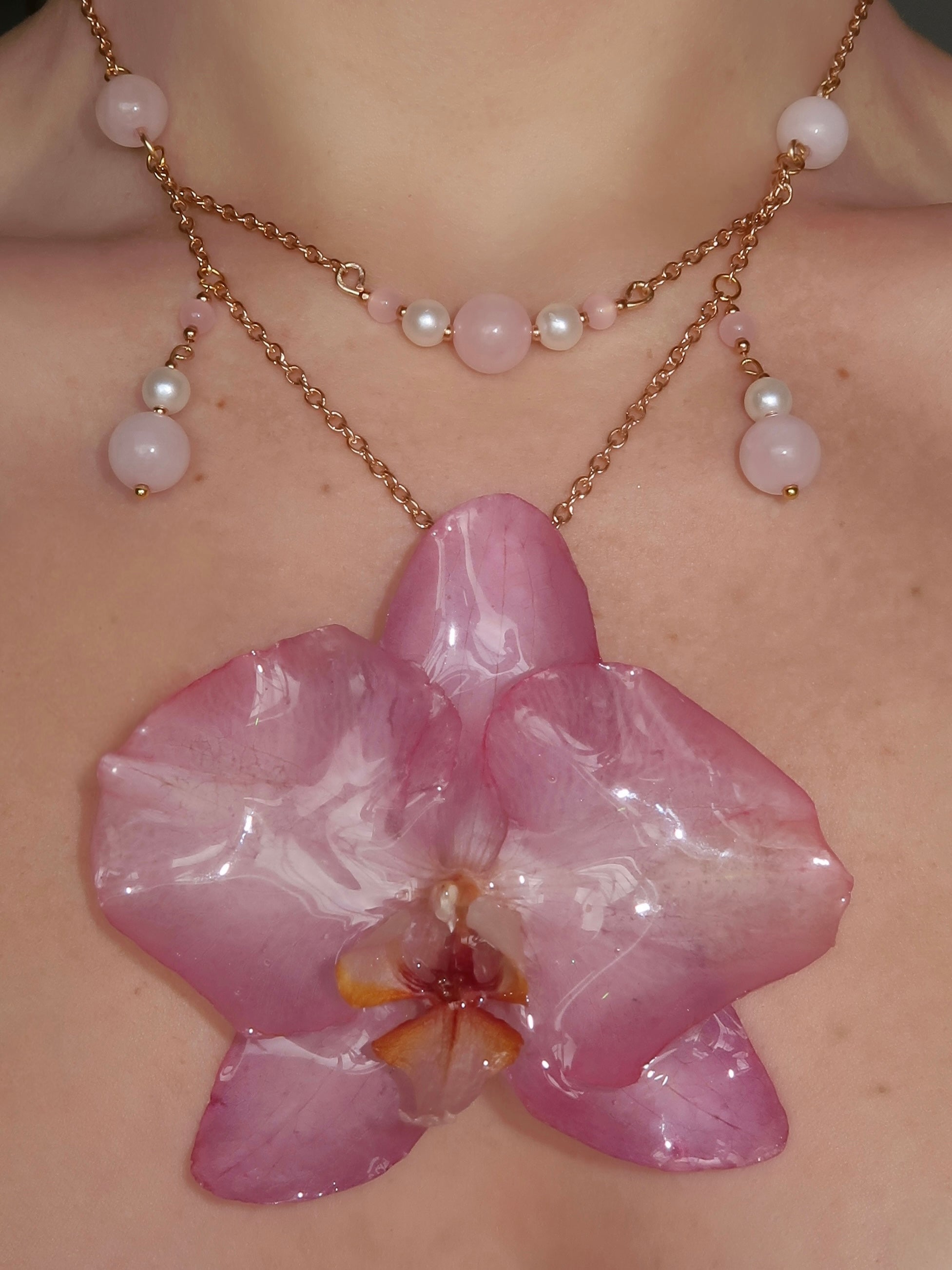 Blush Orchid Necklace