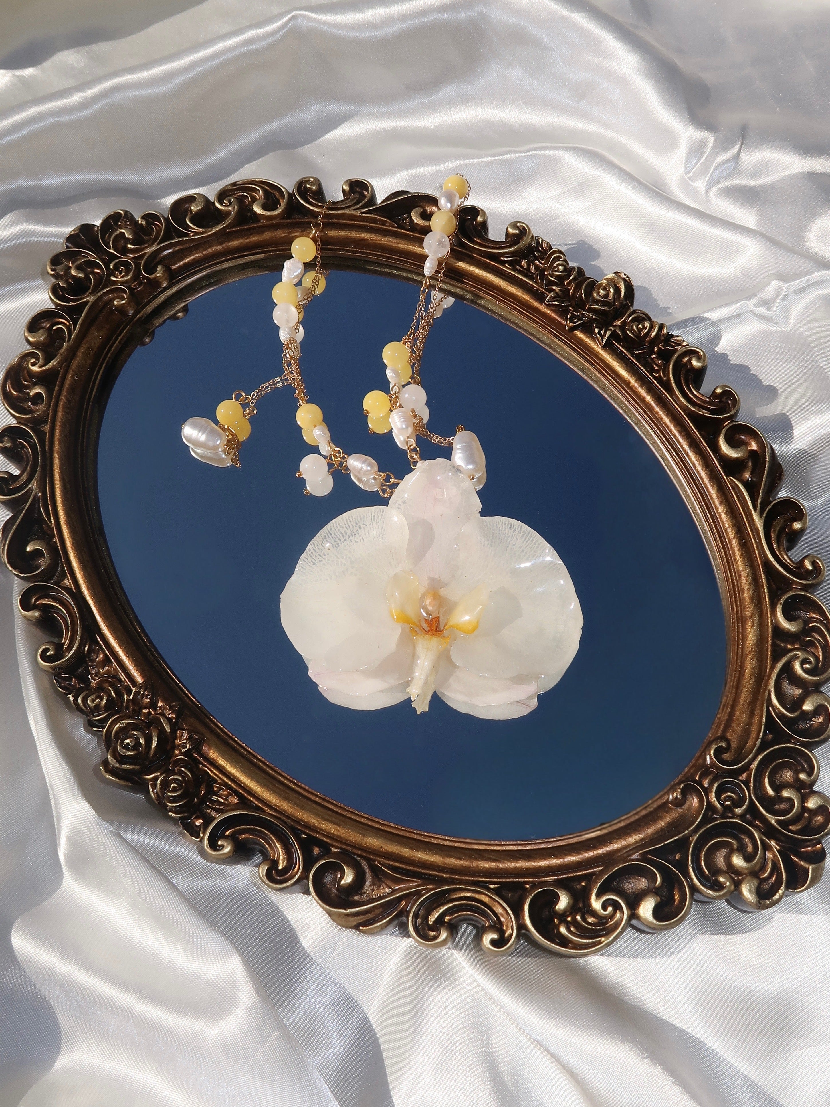 Honey Orchid Necklace