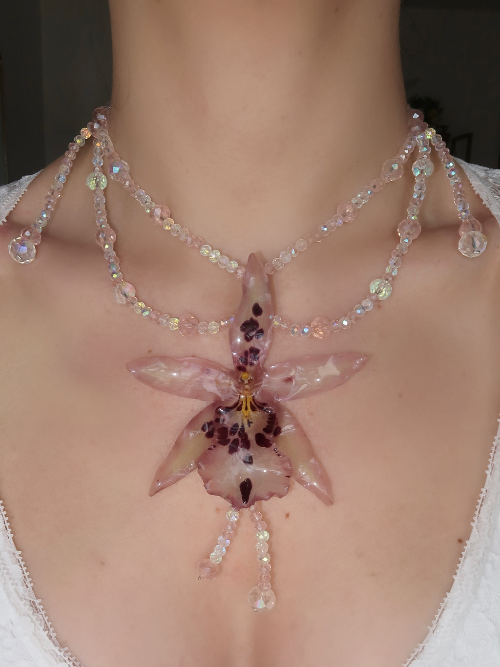 Starlight Orchid Necklace