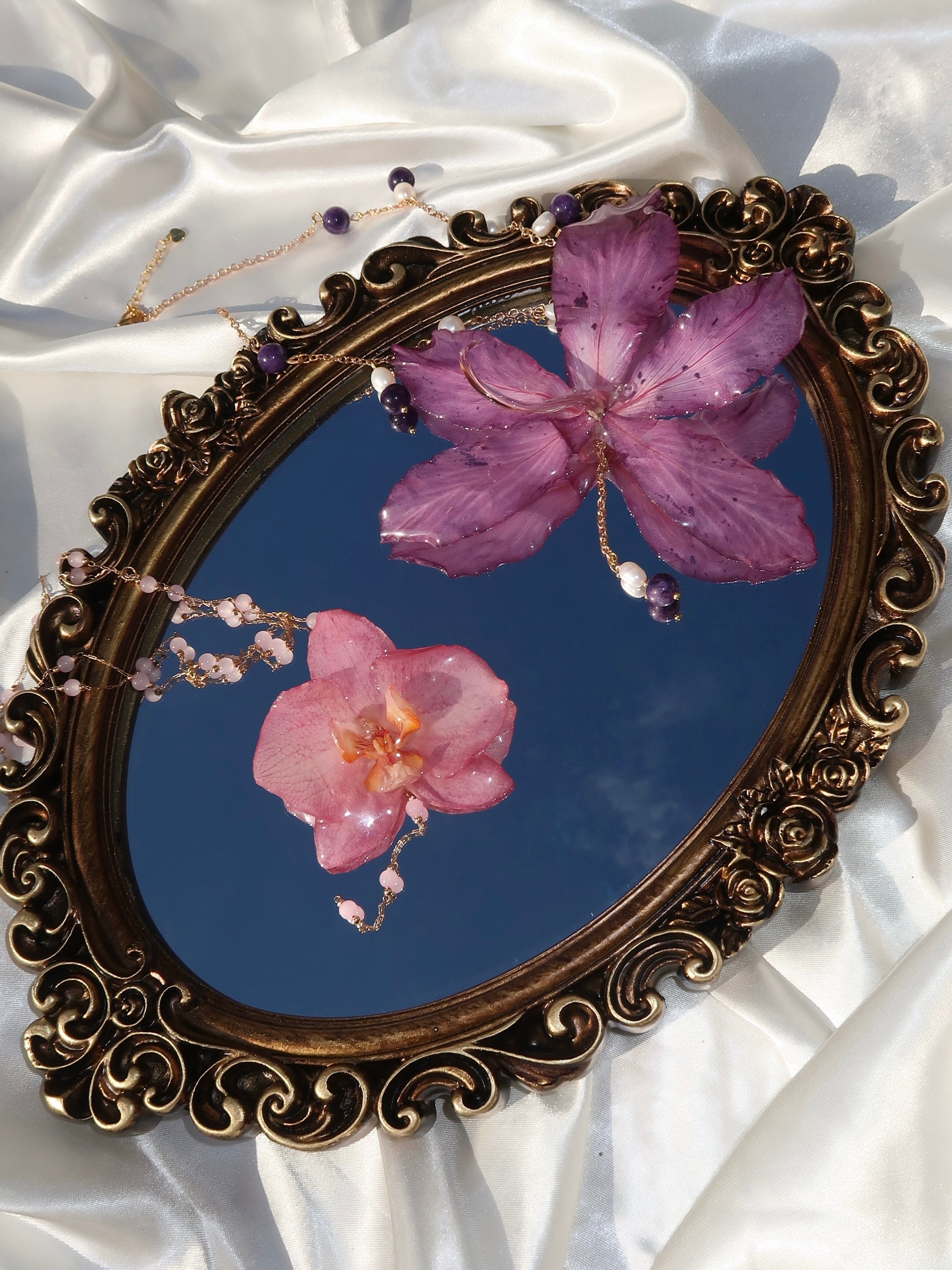 Rosy Orchid Necklace