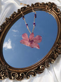Plum Petal Orchid Necklace