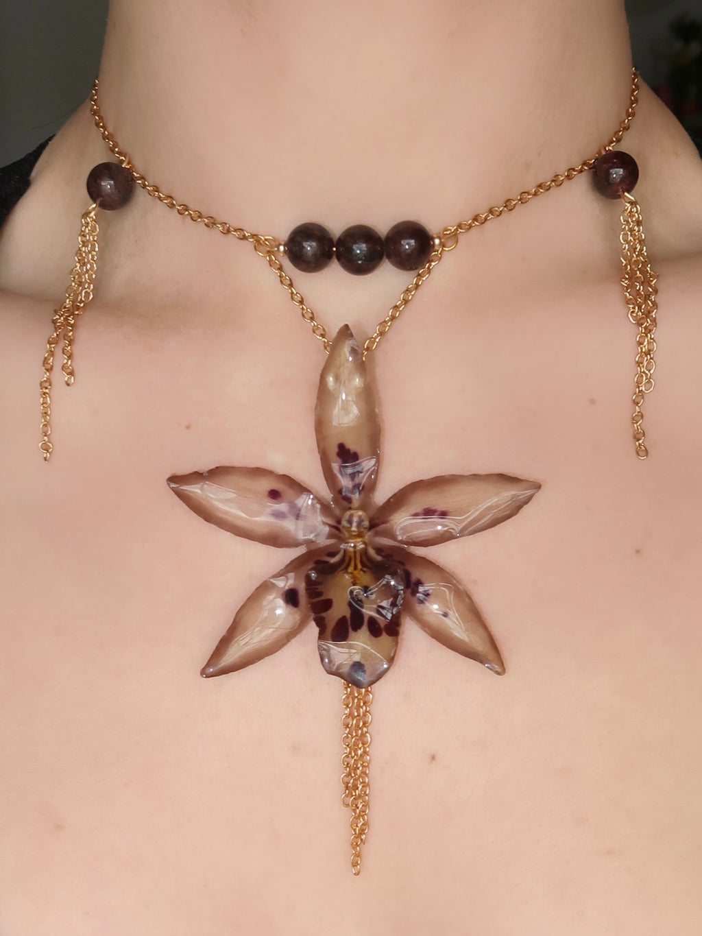 Twilight Orchid Necklace