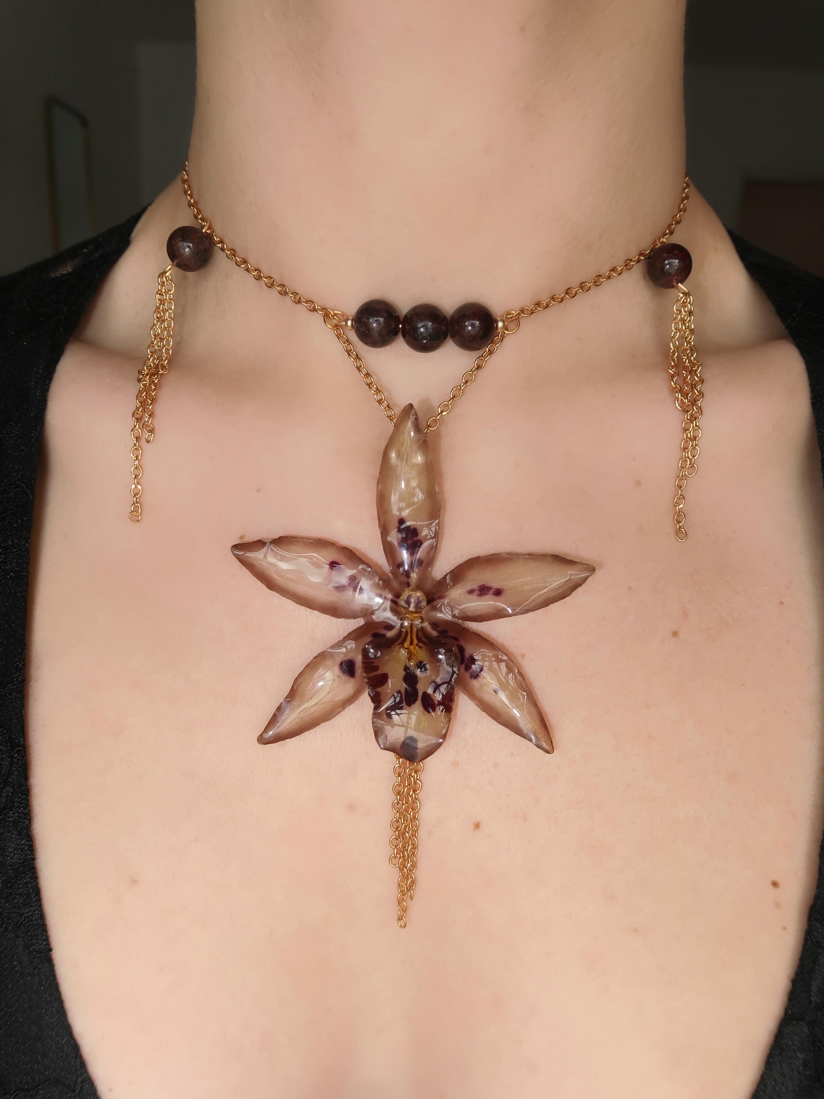 Twilight Orchid Necklace