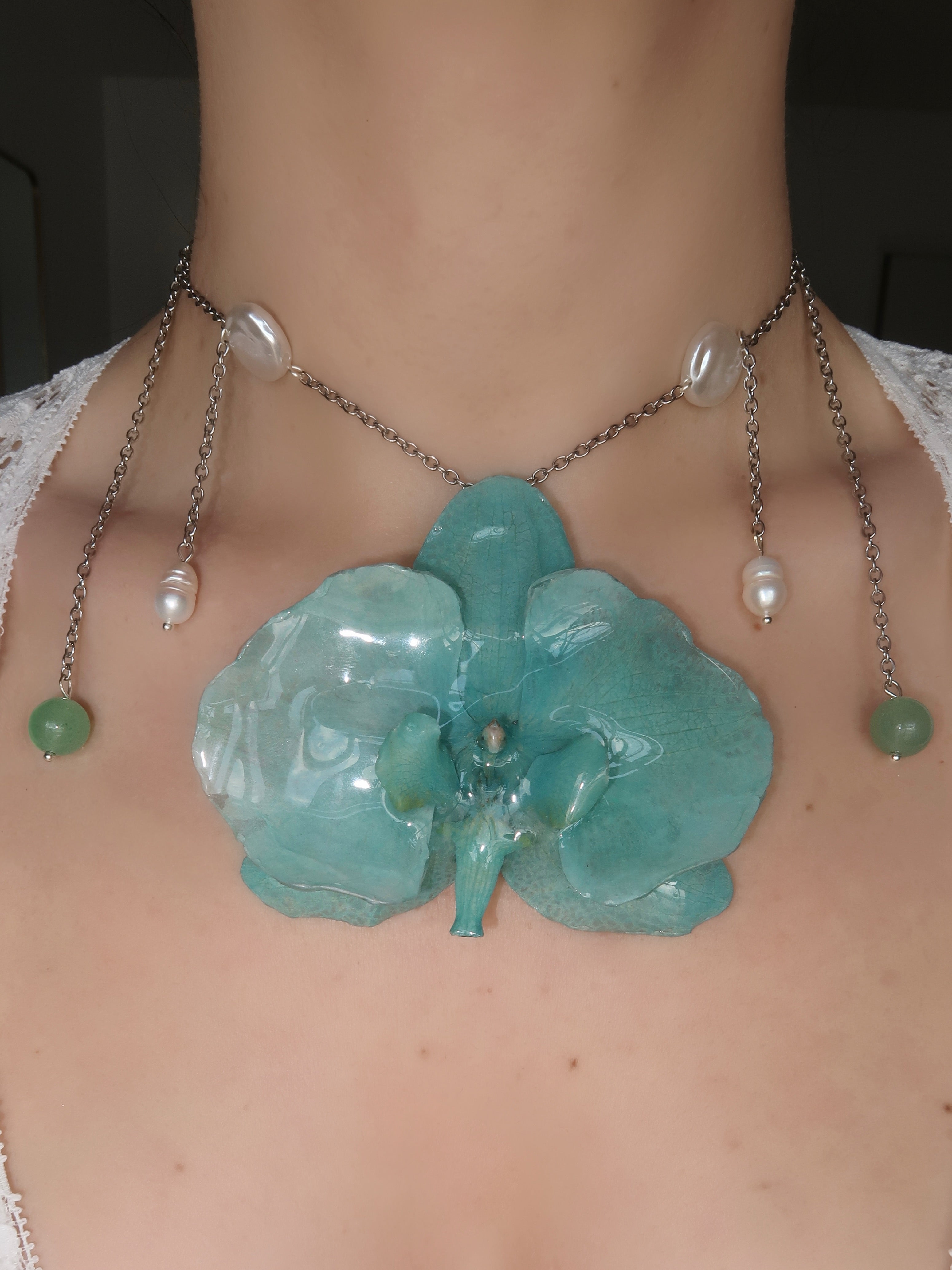 Sea Orchid Necklace