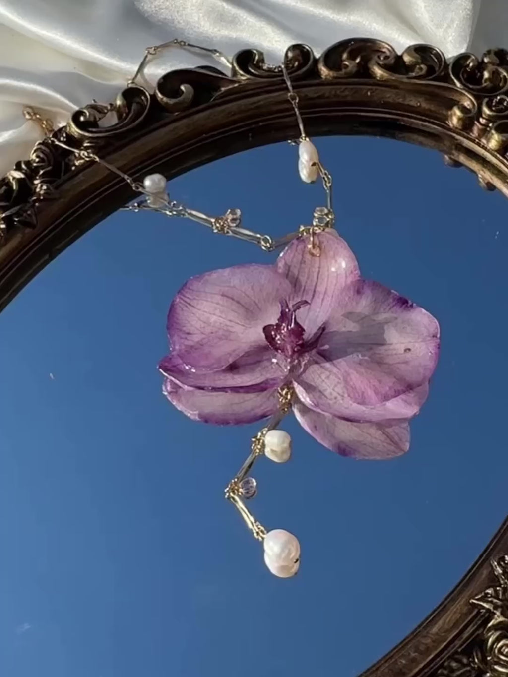 Amara Bloom Orchid Necklace