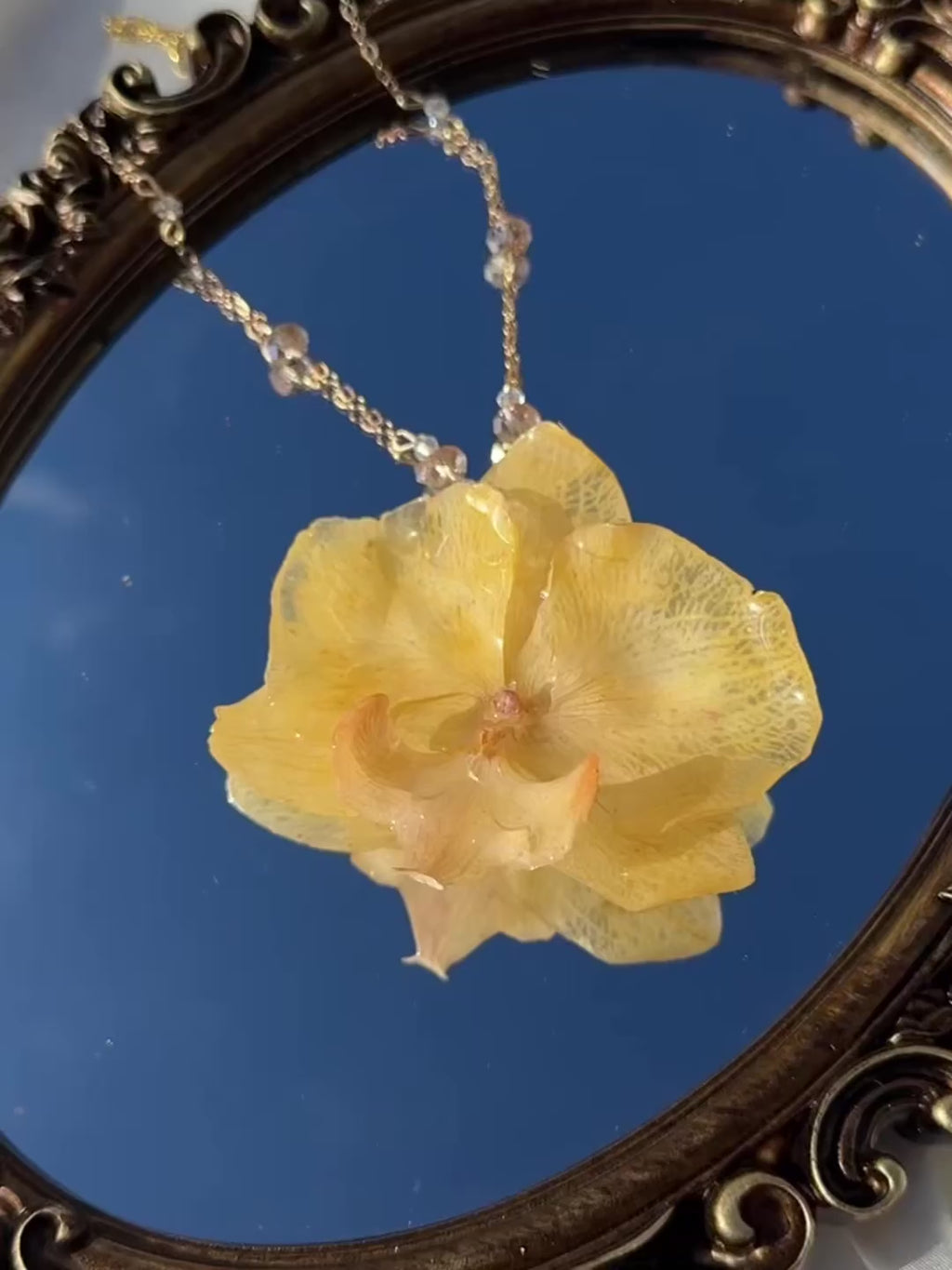 Honey Bloom Orchid Necklace