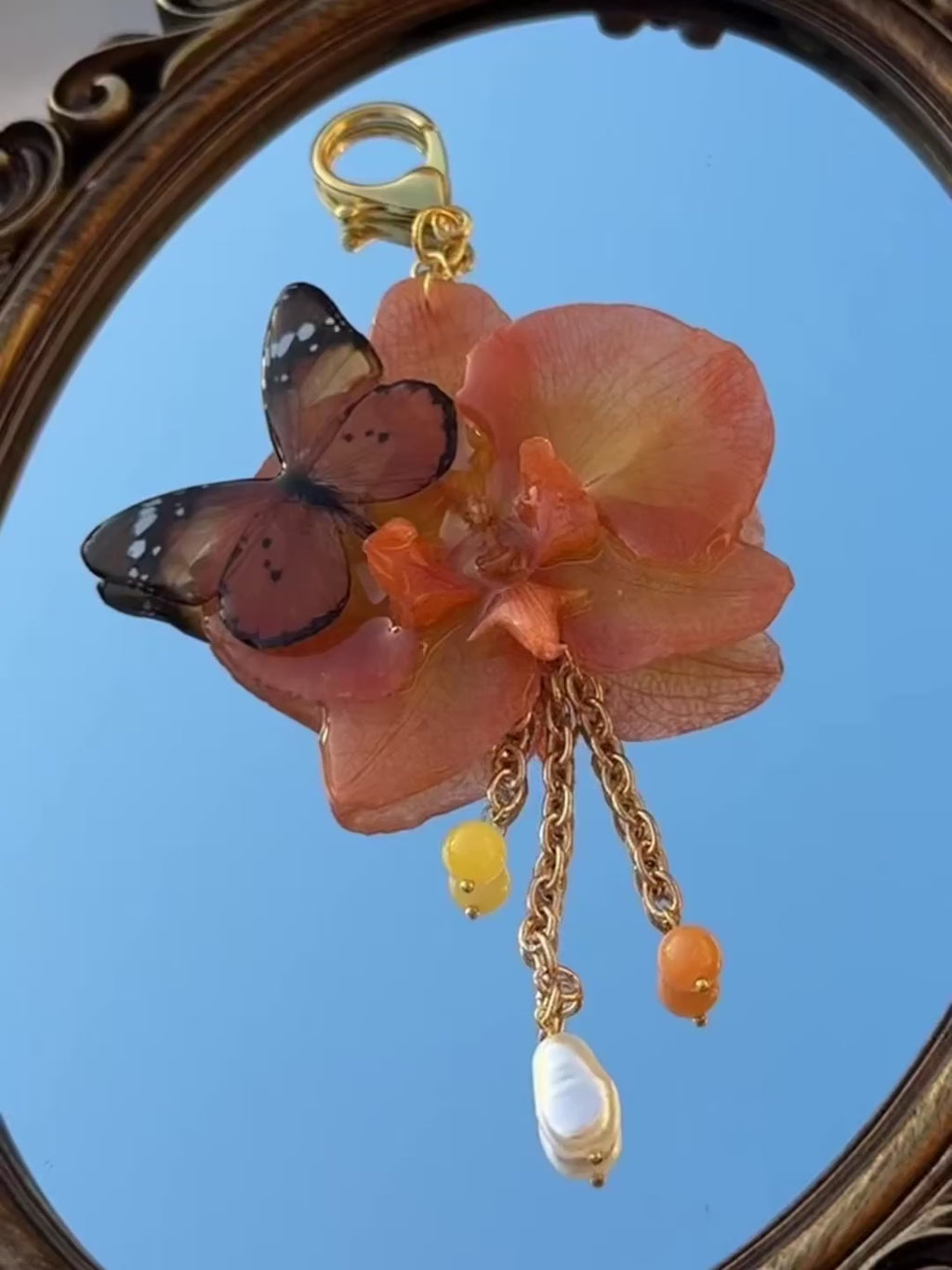 Butterfly Orchid Bloom Charm