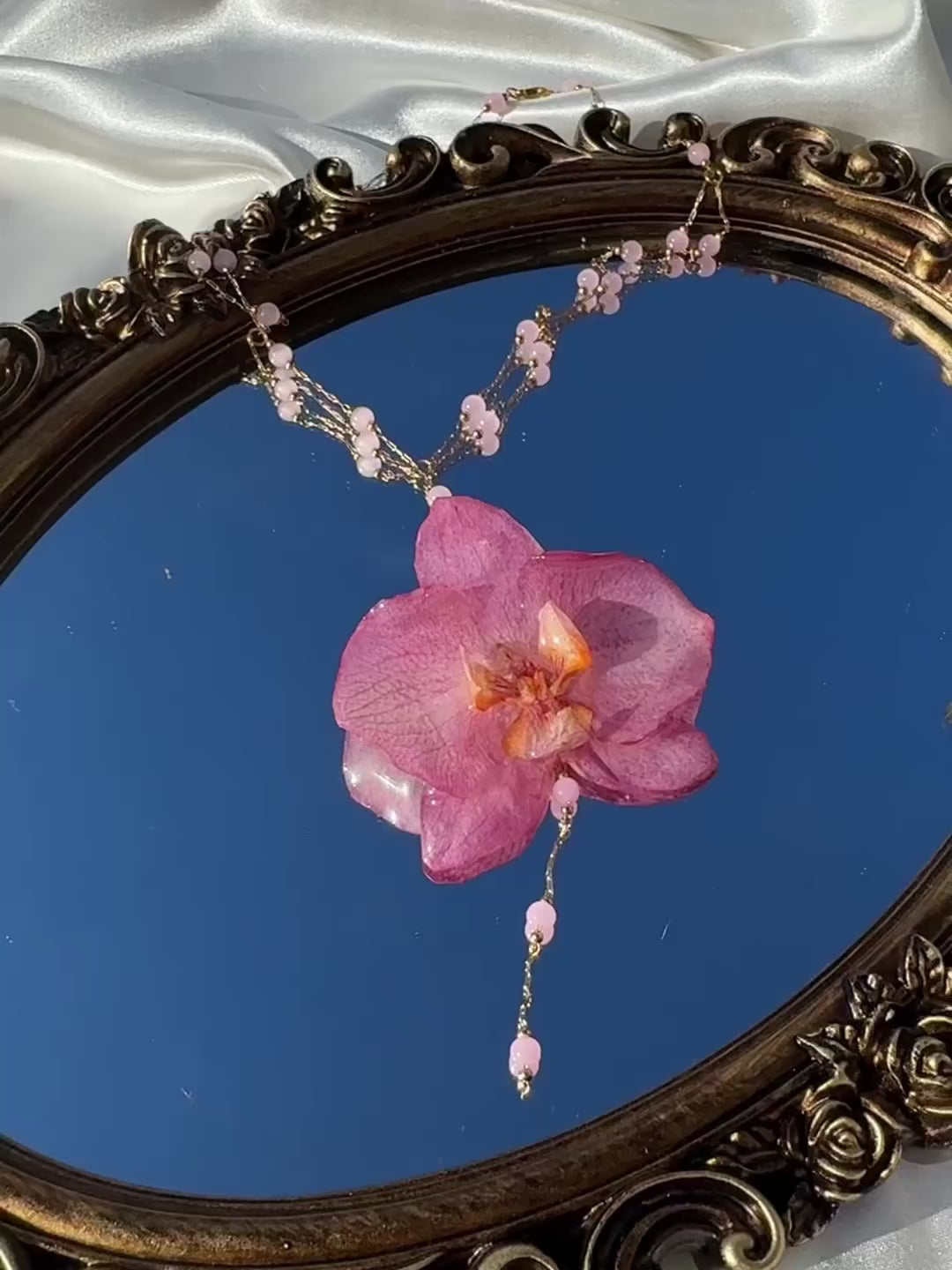 Rosy Orchid Necklace