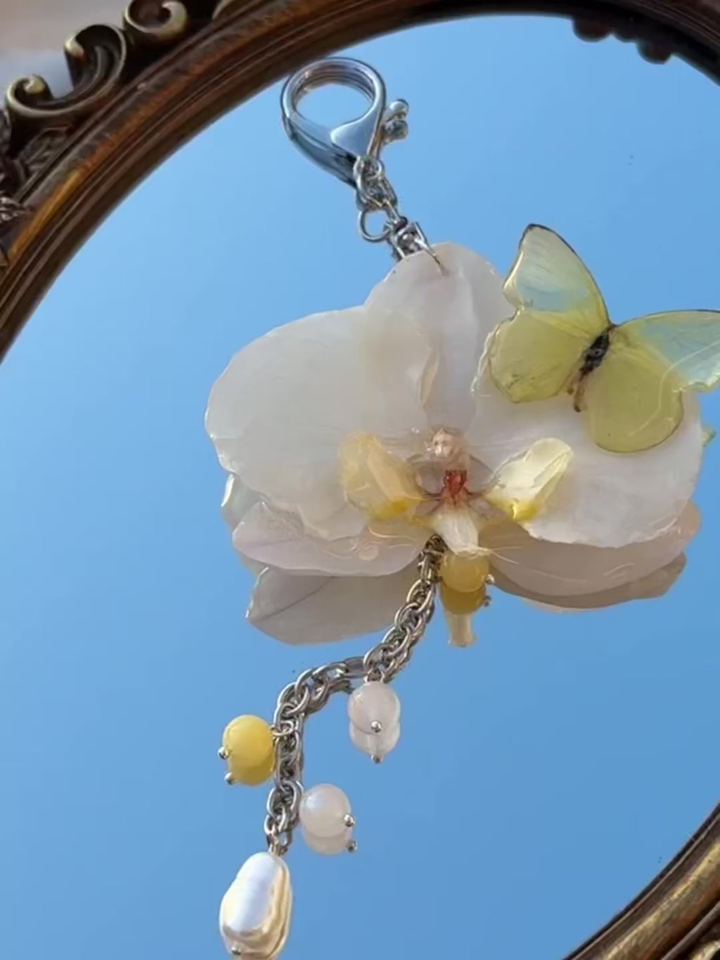 Butterfly Orchid Bloom Charm